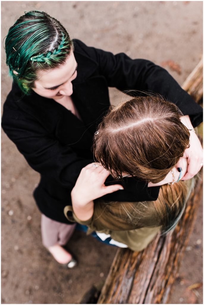 Discovery Park engagement session. LGBTQ engagement session ideas