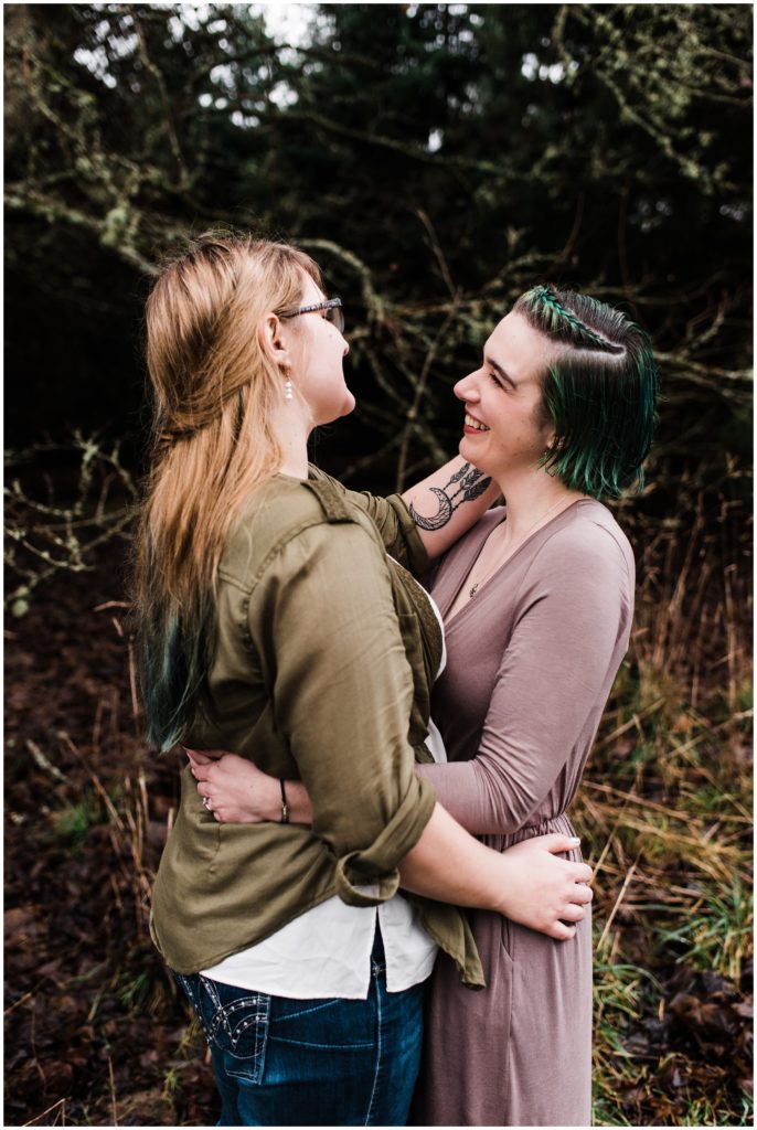 Discovery Park engagement session, LGBTQ couple