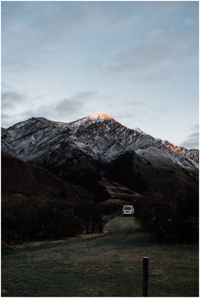 How to travel New Zealand in a campervan, DOC campsites, and alpineglow